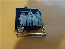 Disney Trading Pin 61822 WDW - The Haunted Mansion - Friday the 13th - 7 Pin Framed Set (Chandelier Ghost Only)