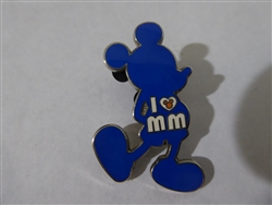 Disney Trading Pin 84838: Standing Mickey Mouse - I Heart Mickey Mouse