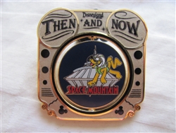Disney Trading Pin 85391 DLR - Then and Now - Space Mountain to Flying Saucers