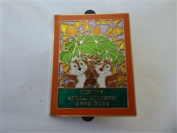 Disney Trading Pin 85526 WDW - 2011 Annual Passholder Exclusive - 40th Anniversary 1998-2011 Chip 'n Dale at Animal Kingdom