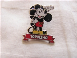 Disney Trading Pin 85627: DLR - 2011 Hidden Mickey Series - Mickey Mouse Around the World - Topolino (Italian)