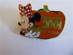 Disney Trading Pin  8596 DLR - Cast Thanksgiving Day 2001 (Minnie Mouse)