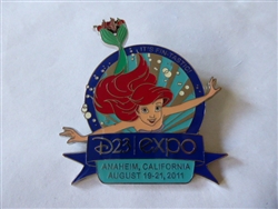 Disney Trading Pin 86071 D23 Expo 2011 - Little Mermaid Logo