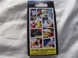 Disney Trading Pins 87512 Villains comic book mystery set