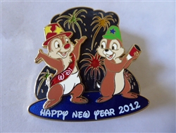 Disney Trading Pin  88263 WDI - Chip & Dale New Year 2012