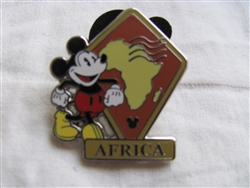 Disney Trading Pin 88610: WDW - 2012 Hidden Mickey Series - Continent Stamps Collection - Africa