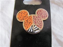 Disney Trading Pin 88642: Mickey Mouse Icon - Animal Print Peace Sign