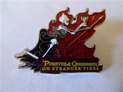 Disney Trading Pin   89277 Jerry Leigh - Skeleton with Cup and Flames - Pirates of the Caribbean on Stranger Tides Series