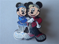 Disney Trading Pin 8947     Golden State Holiday 2001 Pin Set (Mickey & Minnie)