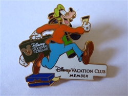 Disney Trading Pin 89550 Disney Vacation Club - DVC - Doorway to Dreams - Goofy with Suitcase