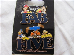 Disney Trading Pin 89578: 'Fab Five' Letter - 2 Pin Set