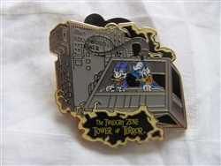 Disney Trading Pins 89598: DLR - Disney California Adventure® Attraction Booster Pack - Daisy and Donald on The Twilight Zone, Tower of Terror Only
