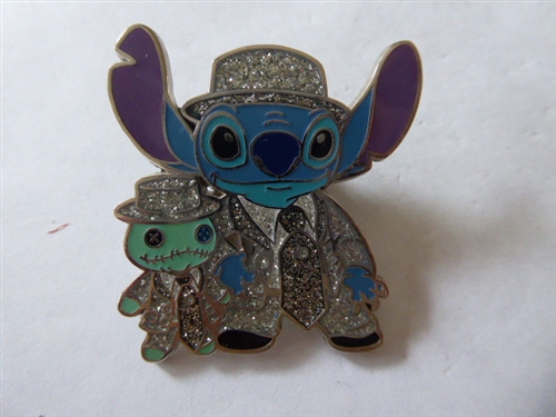 Disney Trading Pin 90298 HKDL Stitch and Scrump in Plaid Jackets