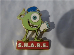 Disney Trading Pins 9077 DLR Cast Exclusive - Mike from Monsters Inc. S.H.A.R.E. (Red)