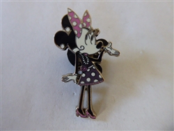 Disney Trading Pin Minnie Mouse - Paris Fashion Glamour Set - Minnie With Pink Polka Dot Bow