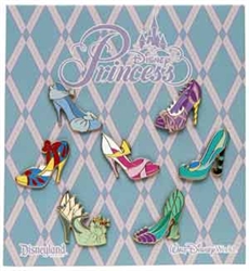 Disney Trading Pin Stylized Disney Princess Designer Shoes Booster Set