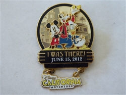 Disney Trading Pin  91057 DLR - I Was There - Disney's California Adventure Opening Day
