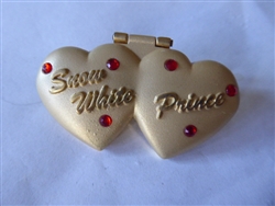 Disney Trading Pin 19091 DLR - Two Hearts (Snow White & Prince) Jeweled/Hinged