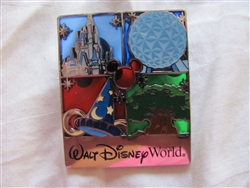 Disney Trading Pins 91928: WDW - Walt Disney World Park Icons Stained Glass Logo