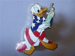 Disney Trading Pin 92044     Treasures of the Walt Disney Archives - The Reagan Library - Donald Duck and Statue of Liberty