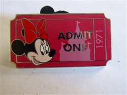 Disney Trading Pin 92328 WDW - PWP Collection - Admission Ticket - Minnie Mouse