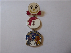 Disney Trading Pins 93442 WDW - 2012 Happy Holidays Snowman - Tramp and Lady