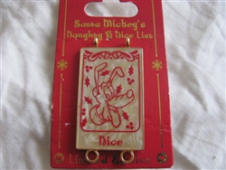 Disney Trading Pin 93836: Santa Mickey's Naughty & Nice List - Pluto