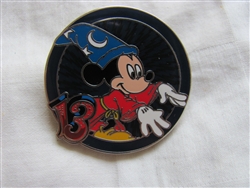 Disney Trading Pin 93934: Mystery Collection - Dated 2013 - Sorcerer Mickey Circle ONLY