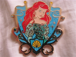 Disney Trading Pins 94263: Princess Jeweled Crest - Ariel