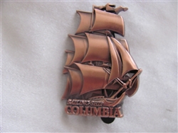 Disney Trading Pin 94359: DLR - Annual Passholder - Tour the Lore - Attraction Vehicles Set - Sailing Ship Columbia ONLY