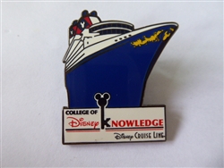 Disney Trading Pin 94764 Disney College Of Knowledge Disney Cruise Line Pin