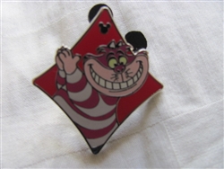 Disney Trading Pin 95118: DLR - 2013 Hidden Mickey Series - Alice in Wonderland Card Suits - Cheshire Cat Diamond