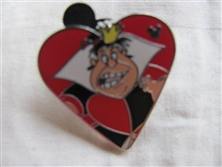 Disney Trading Pins 95132: DLR - 2013 Hidden Mickey Series - Alice in Wonderland Card Suits - Queen of Hearts Heart