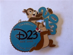 Disney Trading Pin 95535 D23 - 2013 Early Renewal Pin - Chip and Dale