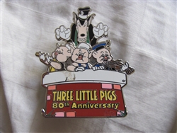 Disney Trading Pins 95628: Three Little Pigs - 80th Anniversary