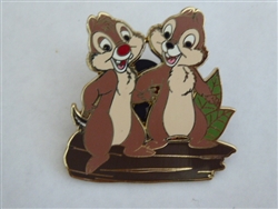 Disney Trading Pin 95637: Chip n' Dale Standing on a Log