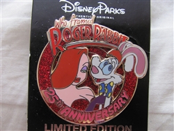 Disney Trading Pin 96284 Who Framed Roger Rabbit - 25th Anniversary - Roger and Jessica