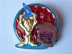 Disney Trading Pin 96779     D23 - 2013 Expo - Stained Glass - Sorcerer Mickey