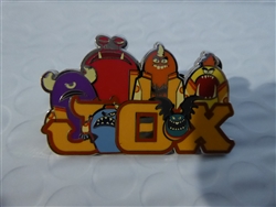 Disney Trading Pin 96845: Monsters University - Jaws Theta Chi (JOX) - George, Percy, Big Red, Dirk, Babosa and Omar