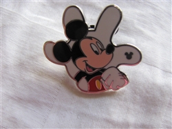 Disney Trading Pins 97268: DLR - 2013 Hidden Mickey Series - White Glove Silhouette - Mickey Mouse