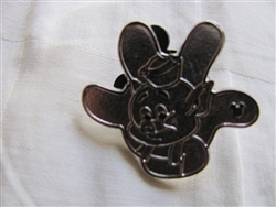 Disney Trading Pin 97275: DLR - 2013 Hidden Mickey Series - White Glove Silhouette - Practical Pig CHASER