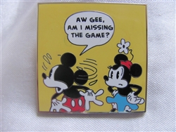 Disney Trading Pin 97547: Mickey Comic Mystery Set - Am I Missing The Game? Only