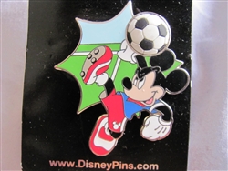 Disney Trading Pin 98972: Mickey kicking soccer ball