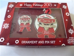 Disney Trading Pins  99675 DLR - Cars Land Happy Holidays 2013 - Annual Passholder Ornament & Pin Set