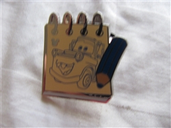 Disney Trading Pin 99885: WDW - 2014 Hidden Mickey Series - Character Sketch Pads - Tow Mater