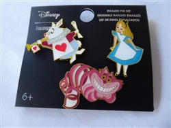 Disney Trading Pins Alice in Wonderland Character Enamel Pin Set