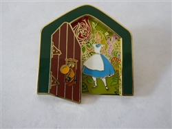 Disney Trading Pin Alice in Wonderland Door Scene