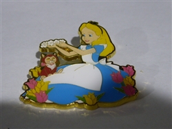 Disney Trading Pins Alice & Dinah with Tulips