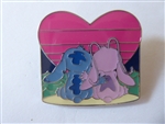 Disney Trading Pin  Loungefly - Angel & Stitch Heart Sunset