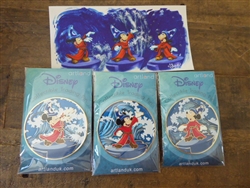 Disney Trading Pin Artland UK FANTASIA MICKEY CONDUCTING - COMPLETE COLLECTION WITH GICLE